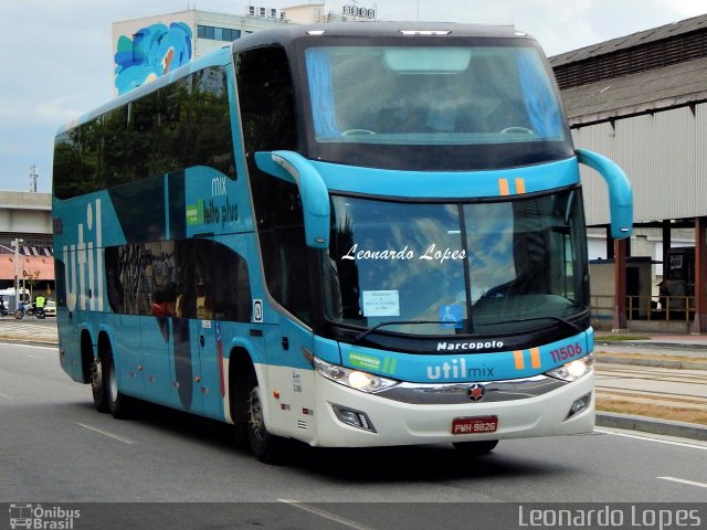 UTIL - União Transporte Interestadual de Luxo 11506 na cidade de Rio de Janeiro, Rio de Janeiro, Brasil, por Leonardo Lopes. ID da foto: 4927213.