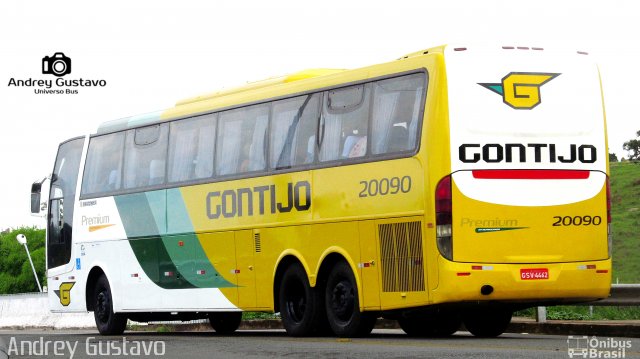 Empresa Gontijo de Transportes 20090 na cidade de Perdões, Minas Gerais, Brasil, por Andrey Gustavo. Número da foto: #4927281.