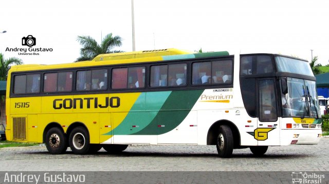 Empresa Gontijo de Transportes 15115 na cidade de Perdões, Minas Gerais, Brasil, por Andrey Gustavo. Número da foto: #4927285.