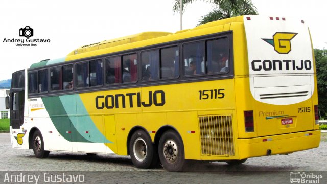 Empresa Gontijo de Transportes 15115 na cidade de Perdões, Minas Gerais, Brasil, por Andrey Gustavo. Número da foto: #4927669.