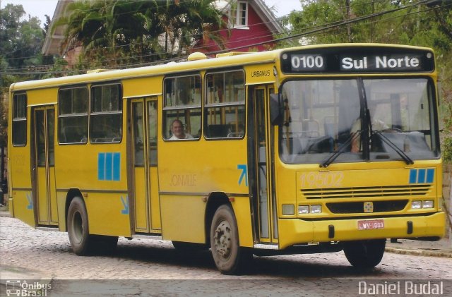 Gidion Transporte e Turismo 19502 na cidade de Joinville, Santa Catarina, Brasil, por Diego Lip. Número da foto: #4927082.