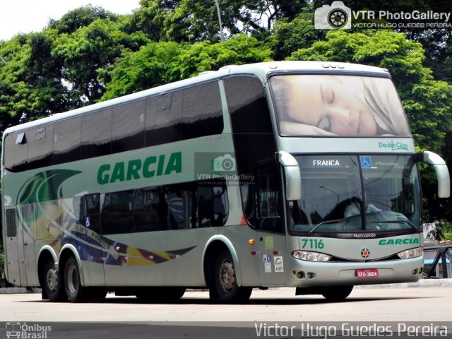 Viação Garcia 7116 na cidade de Maringá, Paraná, Brasil, por Victor Hugo Guedes Pereira. Número da foto: #4927459.