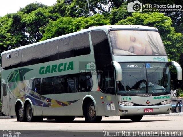 Viação Garcia 7116 na cidade de Maringá, Paraná, Brasil, por Victor Hugo Guedes Pereira. ID da foto: 4927459.