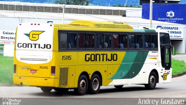Empresa Gontijo de Transportes 15115 na cidade de Perdões, Minas Gerais, Brasil, por Andrey Gustavo. Número da foto: #4927662.