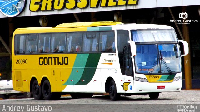 Empresa Gontijo de Transportes 20090 na cidade de Perdões, Minas Gerais, Brasil, por Andrey Gustavo. ID da foto: 4927272.