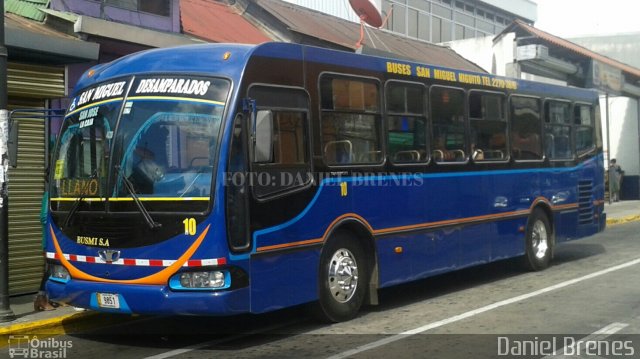 Buses San Miguel Higuito BUSMI 10 na cidade de , por Daniel Brenes. Número da foto: #4928908.