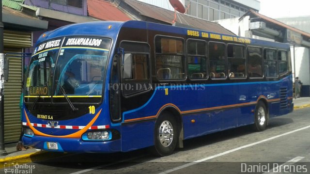 Buses San Miguel Higuito BUSMI 10 na cidade de , por Daniel Brenes. ID da foto: 4928908.