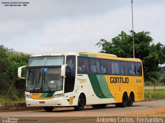 Empresa Gontijo de Transportes 12220 na cidade de João Monlevade, Minas Gerais, Brasil, por Antonio Carlos Fernandes. ID da foto: 4929624.