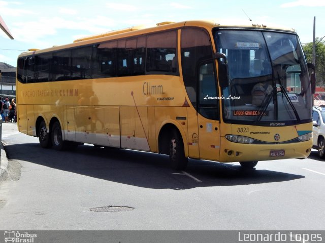 Viação Itapemirim 8823 na cidade de Rio de Janeiro, Rio de Janeiro, Brasil, por Leonardo Lopes. Número da foto: #4930992.