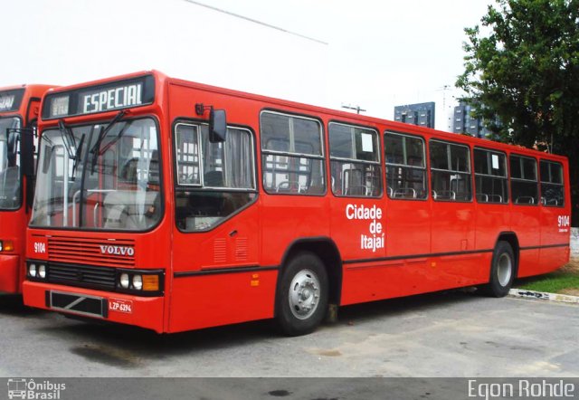 Empresa de Transporte Coletivo Itajaí 9104  na cidade de Itajaí, Santa Catarina, Brasil, por Diego Lip. ID da foto: 4930810.