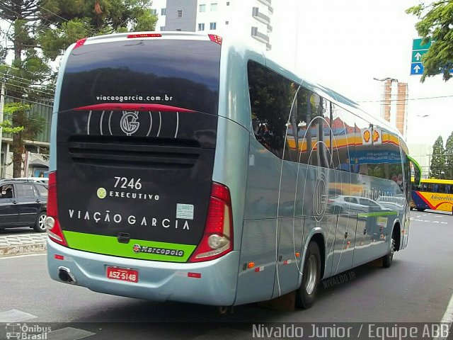 Viação Garcia 7246 na cidade de Sorocaba, São Paulo, Brasil, por Nivaldo Junior. ID da foto: 4932078.