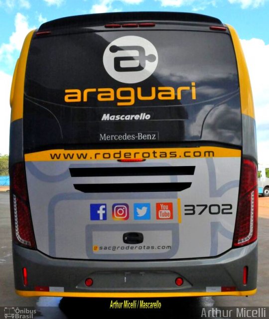 Expresso Araguari 3702 na cidade de Cascavel, Paraná, Brasil, por Carlos Júnior. Número da foto: #4931703.