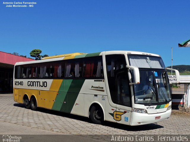 Empresa Gontijo de Transportes 12340 na cidade de João Monlevade, Minas Gerais, Brasil, por Antonio Carlos Fernandes. Número da foto: #4931635.