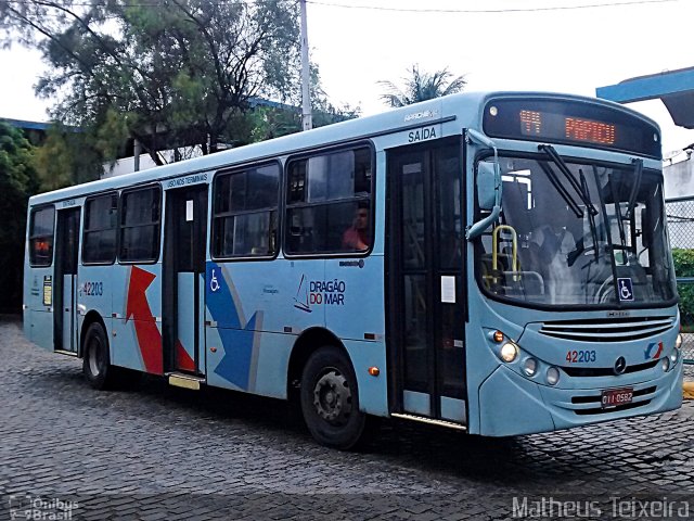 Auto Viação Dragão do Mar 42203 na cidade de Fortaleza, Ceará, Brasil, por Matheus Lima Teixeira. ID da foto: 4933448.