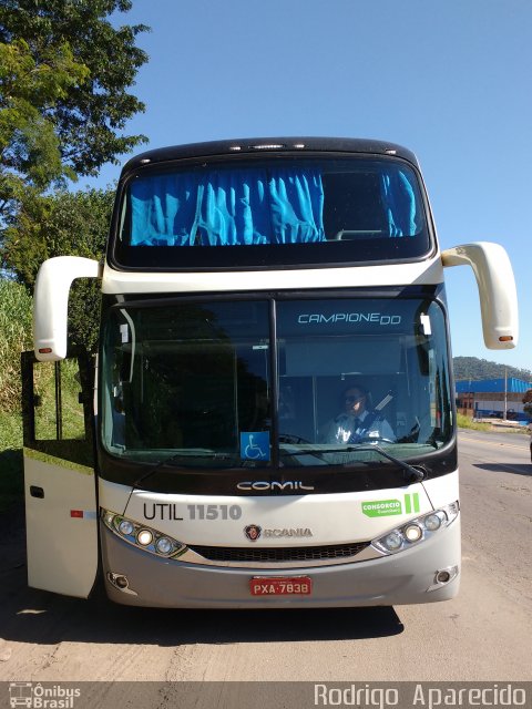 UTIL - União Transporte Interestadual de Luxo 11510 na cidade de Conselheiro Lafaiete, Minas Gerais, Brasil, por Rodrigo  Aparecido. Número da foto: #4933726.