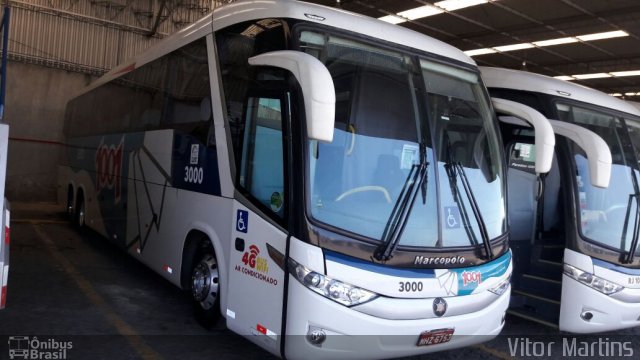 Auto Viação 1001 3000 na cidade de Rio de Janeiro, Rio de Janeiro, Brasil, por Vitor Martins. Número da foto: #4934281.