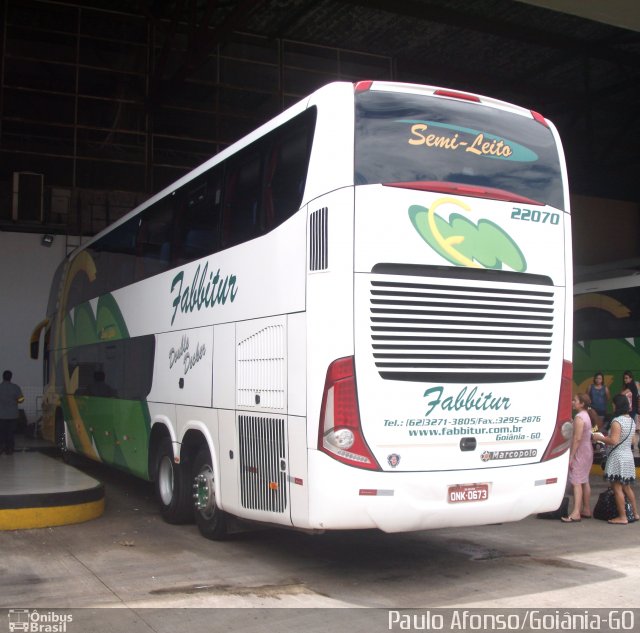 Fabbitur Transporte e Turismo 22070 na cidade de Goiânia, Goiás, Brasil, por Afonso de Sousa. ID da foto: 4933409.