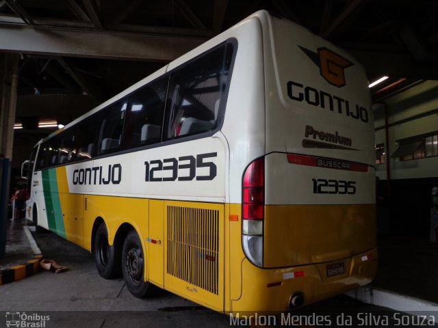 Empresa Gontijo de Transportes 12335 na cidade de Rio de Janeiro, Rio de Janeiro, Brasil, por Marlon Mendes da Silva Souza. ID da foto: 4932972.