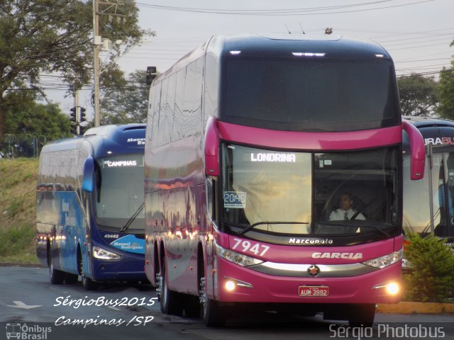 Viação Garcia 7947 na cidade de Campinas, São Paulo, Brasil, por Sérgio de Sousa Elias. ID da foto: 4934233.