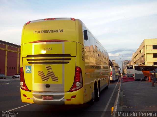 Viação Itapemirim 60551 na cidade de Rio de Janeiro, Rio de Janeiro, Brasil, por Marcelo Pereira. Número da foto: #4933835.