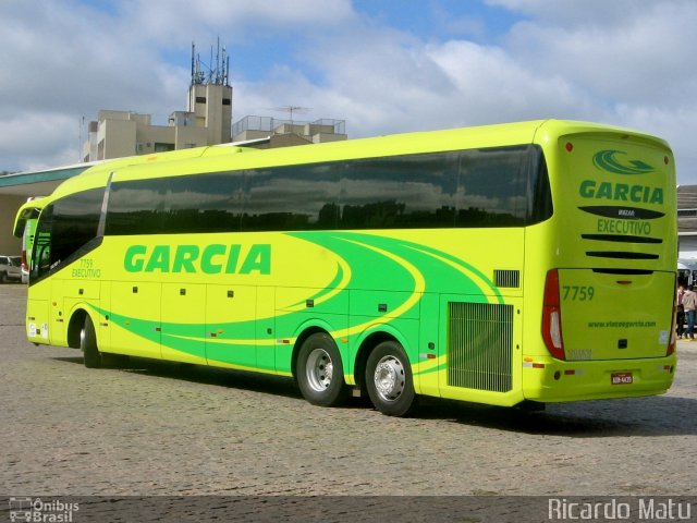 Viação Garcia 7759 na cidade de Curitiba, Paraná, Brasil, por Ricardo Matu. ID da foto: 4933816.