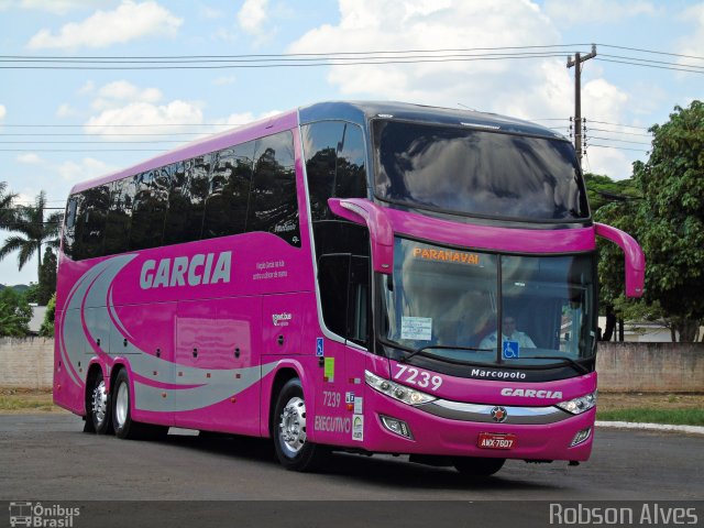 Viação Garcia 7239 na cidade de Paranavaí, Paraná, Brasil, por Robson Alves. Número da foto: #4936414.