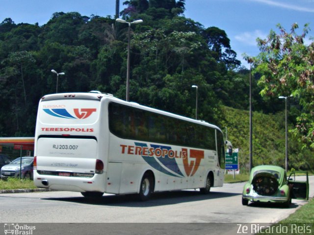 Viação Teresópolis RJ 203.007 na cidade de Petrópolis, Rio de Janeiro, Brasil, por Zé Ricardo Reis. Número da foto: #4936683.