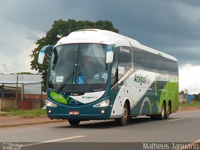 Araguatur Turismo 3035 na cidade de Anápolis, Goiás, Brasil, por Matheus Januario. ID da foto: 4938349.