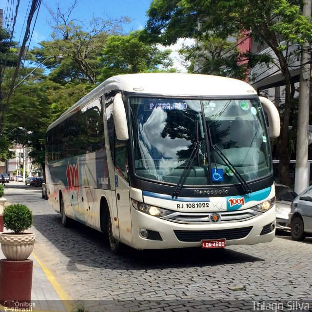 Auto Viação 1001 RJ 108.1022 na cidade de Nova Friburgo, Rio de Janeiro, Brasil, por Thiago Silva. ID da foto: 4937934.