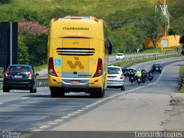 Viação Itapemirim 60567 na cidade de Queimados, Rio de Janeiro, Brasil, por Leonardo Lopes. Número da foto: #4937430.
