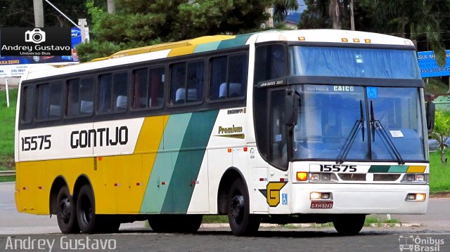 Empresa Gontijo de Transportes 15575 na cidade de Perdões, Minas Gerais, Brasil, por Andrey Gustavo. ID da foto: 4939850.