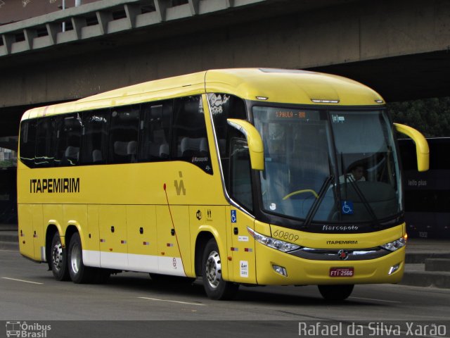 Viação Itapemirim 60809 na cidade de Rio de Janeiro, Rio de Janeiro, Brasil, por Rafael da Silva Xarão. Número da foto: #4939767.
