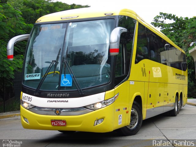 Viação Itapemirim 60785 na cidade de São Paulo, São Paulo, Brasil, por Rafael Santos. ID da foto: 4939775.