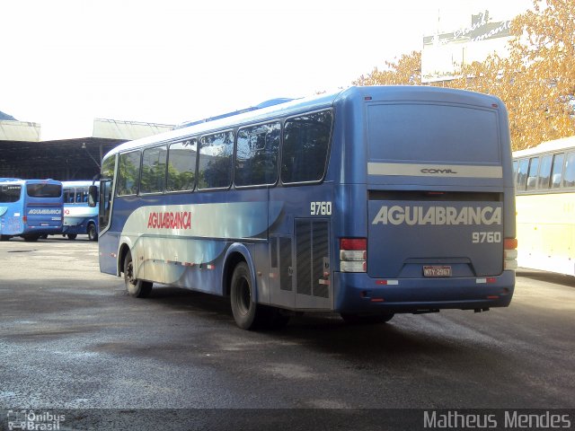 Viação Águia Branca 9760 na cidade de Vitória, Espírito Santo, Brasil, por Matheus Mendes. ID da foto: 4938863.