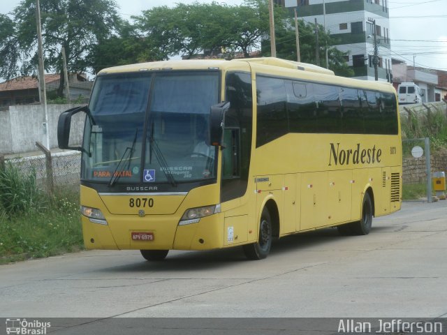 Viação Nordeste 8070 na cidade de Natal, Rio Grande do Norte, Brasil, por Allan Jefferson. ID da foto: 4938736.