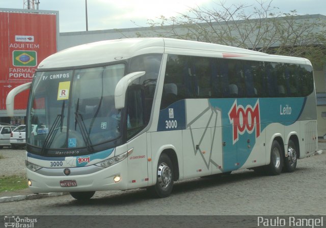 Auto Viação 1001 3000 na cidade de Campos dos Goytacazes, Rio de Janeiro, Brasil, por Paulo Rangel. ID da foto: 4938235.