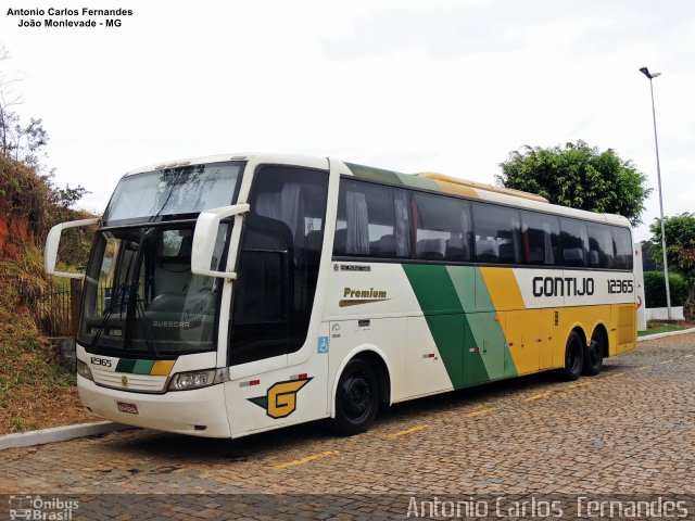 Empresa Gontijo de Transportes 12365 na cidade de João Monlevade, Minas Gerais, Brasil, por Antonio Carlos Fernandes. ID da foto: 4940725.