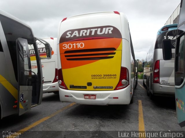 Saritur - Santa Rita Transporte Urbano e Rodoviário 30110 na cidade de Belo Horizonte, Minas Gerais, Brasil, por Luiz Henrique Campos. Número da foto: #4940348.