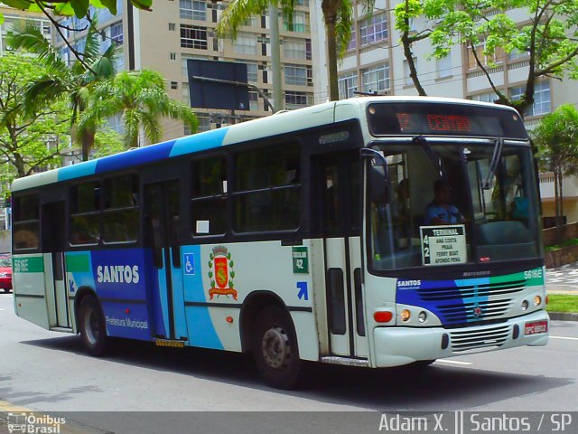 Viação Piracicabana Santos 5616E na cidade de Santos, São Paulo, Brasil, por Adam Xavier Rodrigues Lima. Número da foto: #4940658.