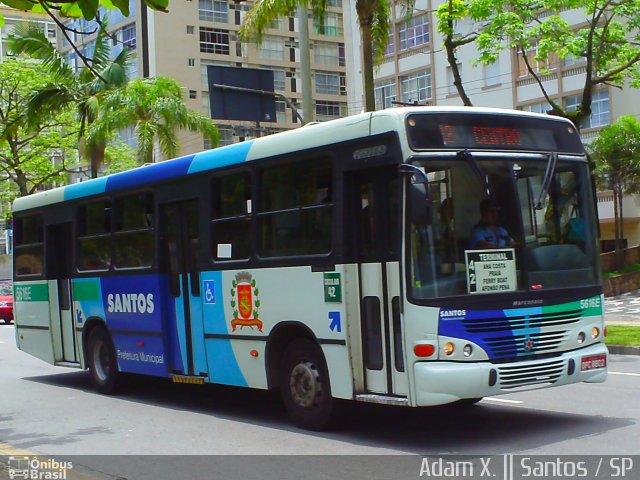 Viação Piracicabana Santos 5616E na cidade de Santos, São Paulo, Brasil, por Adam Xavier Rodrigues Lima. ID da foto: 4940658.