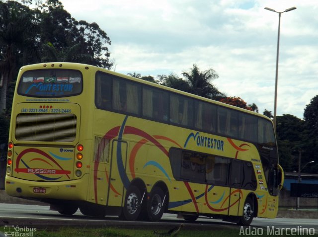 Montestur - Montes Claros Transportes 800 na cidade de Belo Horizonte, Minas Gerais, Brasil, por Adão Raimundo Marcelino. ID da foto: 4941817.