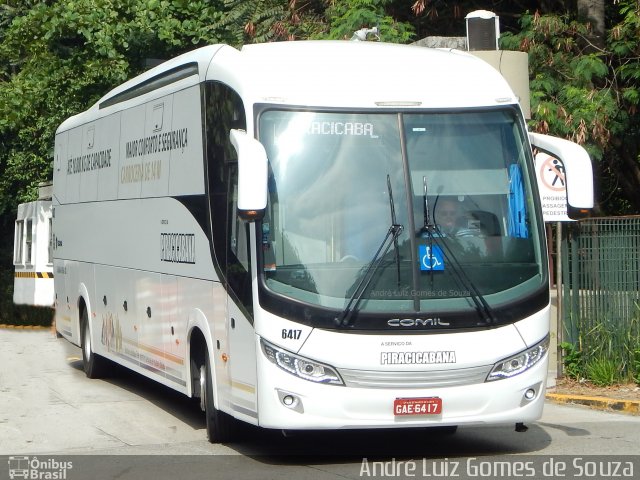Viação Piracicabana 6417 na cidade de São Paulo, São Paulo, Brasil, por André Luiz Gomes de Souza. Número da foto: #4942332.