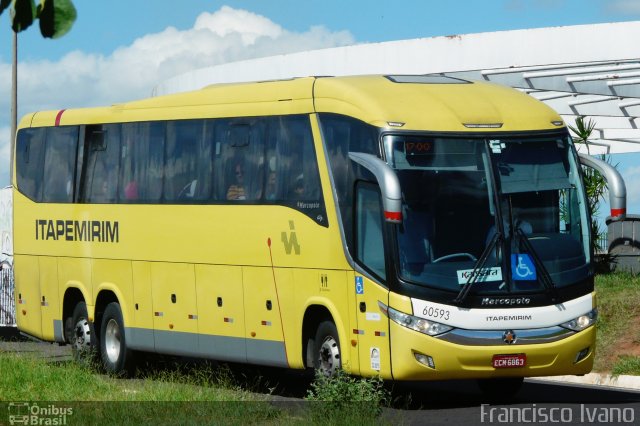 Viação Itapemirim 60593 na cidade de Marília, São Paulo, Brasil, por Francisco Ivano. Número da foto: #4942096.
