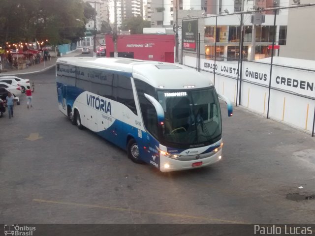 Vitória Transportes 12496 na cidade de Maceió, Alagoas, Brasil, por Paulo Lucas. ID da foto: 4940457.