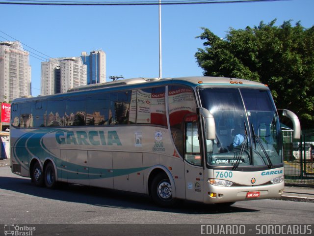 Viação Garcia 7600 na cidade de São Paulo, São Paulo, Brasil, por EDUARDO - SOROCABUS. Número da foto: #4940554.