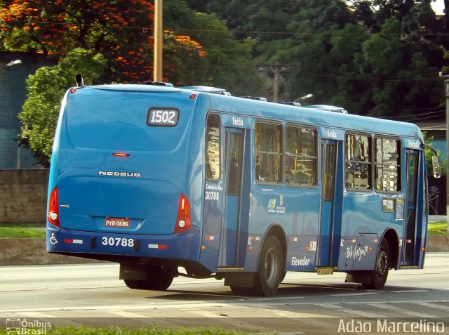Viação Zurick 30788 na cidade de Belo Horizonte, Minas Gerais, Brasil, por Adão Raimundo Marcelino. Número da foto: #4942031.