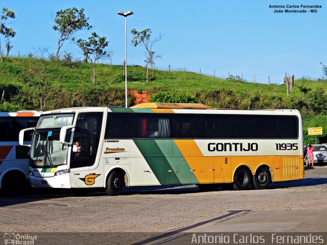 Empresa Gontijo de Transportes 11935 na cidade de João Monlevade, Minas Gerais, Brasil, por Antonio Carlos Fernandes. ID da foto: 4943005.