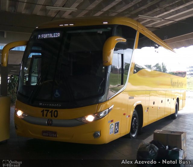 Viação Nordeste 1710 na cidade de Natal, Rio Grande do Norte, Brasil, por Alexsandro  Azevedo. Número da foto: #4943527.