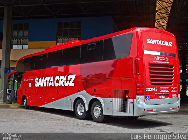 Viação Santa Cruz 202145 na cidade de Varginha, Minas Gerais, Brasil, por Luis Henrique Silva. Número da foto: #4944137.
