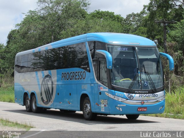 Auto Viação Progresso 6145 na cidade de Recife, Pernambuco, Brasil, por Luiz Carlos de Santana. Número da foto: #4943547.